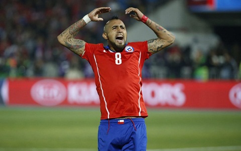 Vidal sung suong sau chuc vo dich Copa America 2015